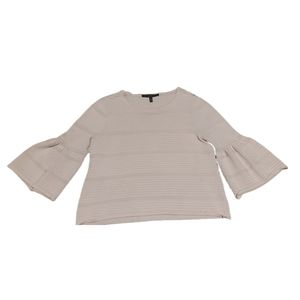White House Black Market Bell Sleeve Knit Top EUC